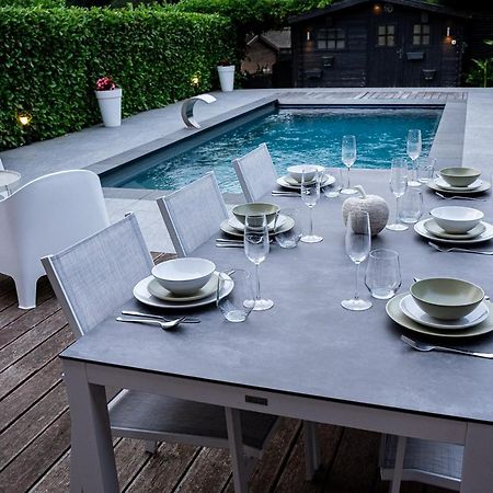 Chez Sabine Et Eric Maison Pour 6 Personnes Avec Piscine Chauffee Andenne Zewnętrze zdjęcie